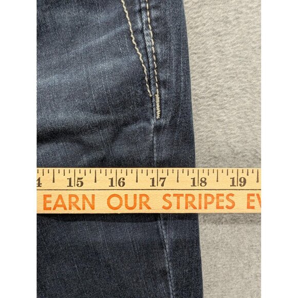 Miss Me Jeans Womens 28 Dark Wash Mid Rise Skinny Embellished Contrast Stitching - Picture 5 of 16